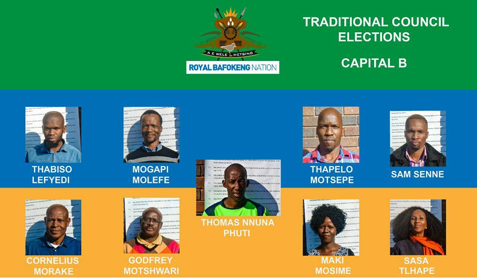 Traditional Councillors elections: Capital B