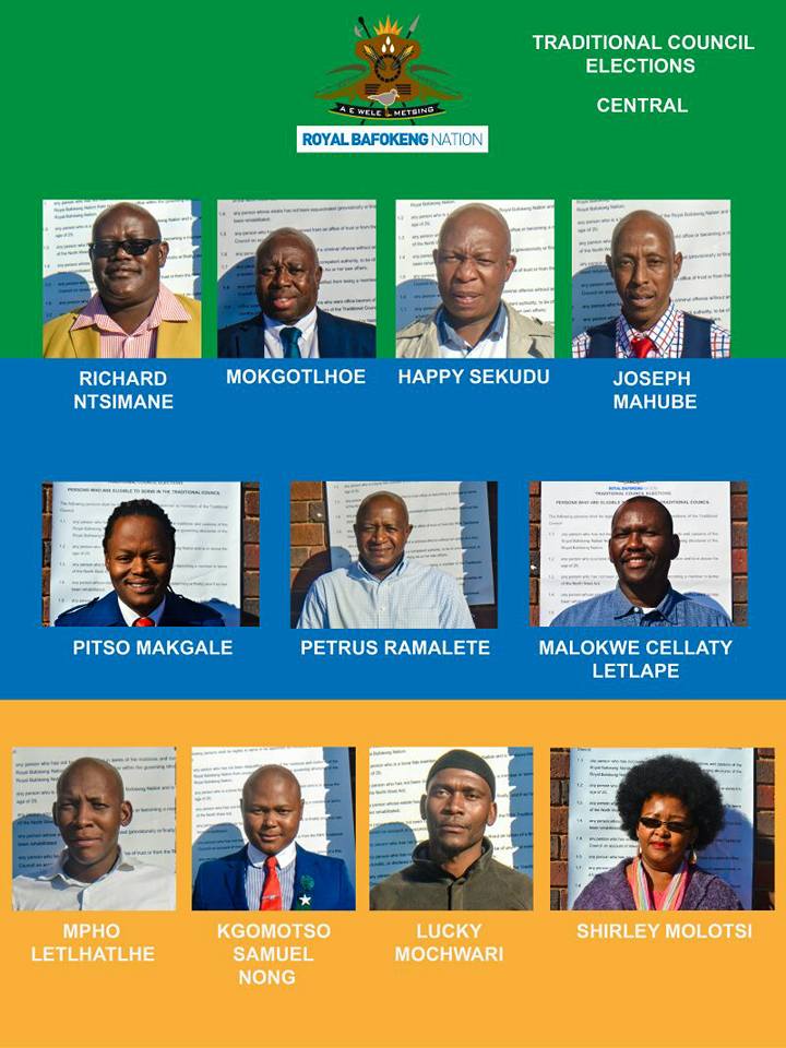 Traditional Councillors elections: Central
