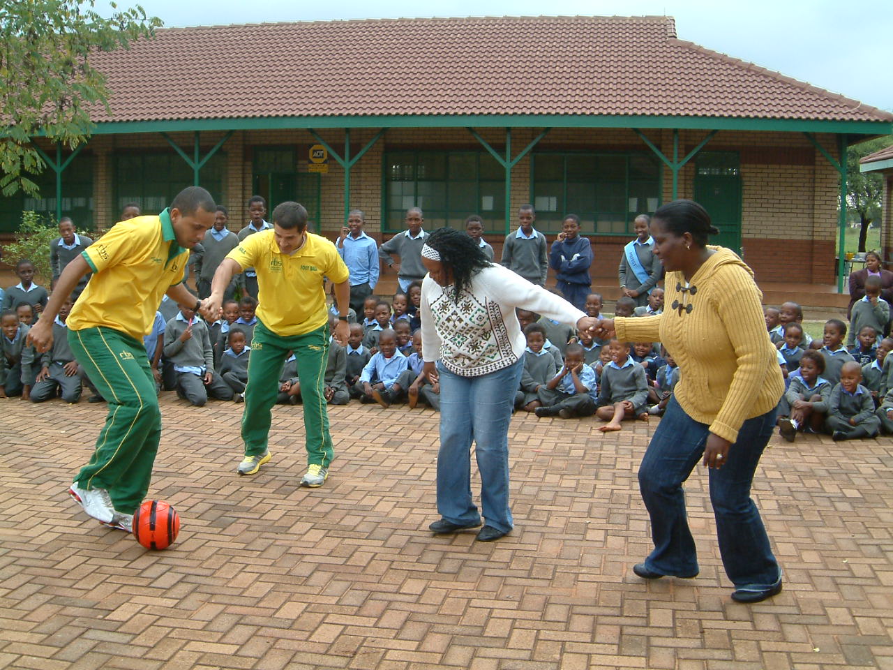 Teachers joining in