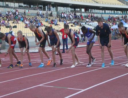 Inter high athletics hosted at Royal Bafokeng sports Palace. ARB athletes representing us the in the 800m event