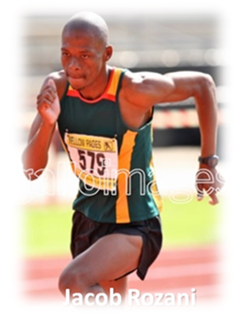 our Silwer medalist Jacob Rozani in the 800m finals at the Nationals Senior Athletics Championships in Pretoria April 2014 